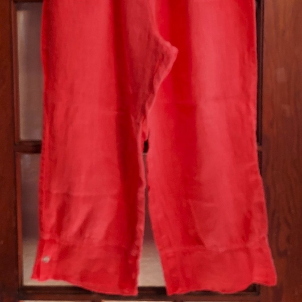 Fenini Ankle Length Linen Pants, XL